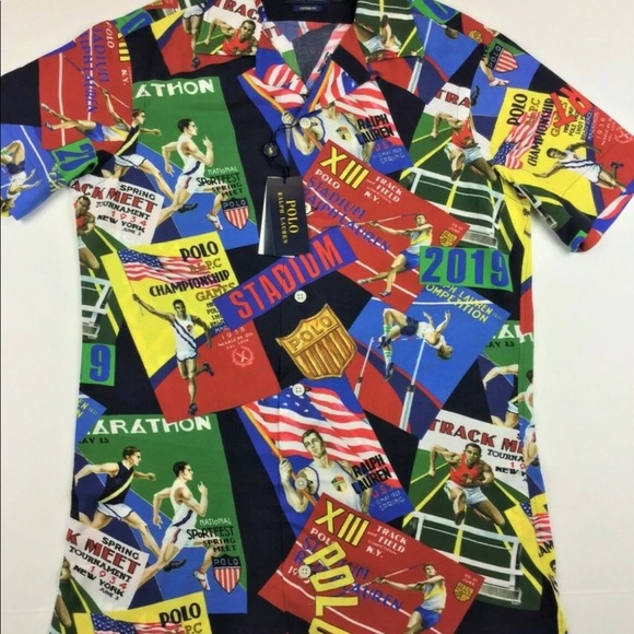 Polo Ralph Lauren Men U.S Flag Chariots Olympic - Picture 4 of 8